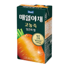 매일야채 고농축 당근의 힘 125ml, 26개