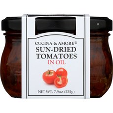 Cucina & Amore 선-드라이 토마토 인 오일 통조림, 225g, 1개