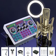 남쪽나무 5규격 캐스터방송용오디오 사운드카드세트, 48V 마이크