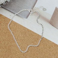 925실버 납작군번줄 은발찌1개 925silver free(20+3cm) 100%국내산