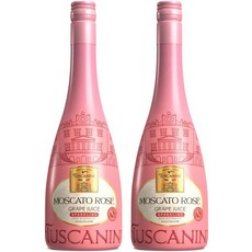 Tuscanini 이탈리안 모스카토 로즈 스파클링 포도 주스 25.3온스2팩 | 무알콜 주스 우아한 샴페인 병 이탈리아에서 수입 목테일에 적합 적법한