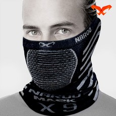나루마스크 X9 겨울용 마스크 방한 김서림방지 스키 스노우보드 등산, 레드