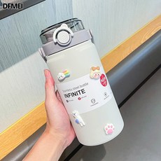 DFMEI 텀블러 대용량 더블음보냉수컵 1000ml 스포츠물병 야외휴대용, 화이트-1000ml,