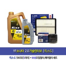 YF sonata 2.0Gasoline Turbo-YF소나타2.0가솔린터보 킥스G(5L)엔진오일세트1182-2409, 1개