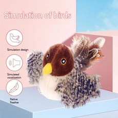 애완 동물 고양이 놀리기 도구 자기 재미 있고 새 전기, 3.Birds, 1개