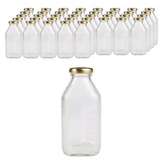 가인글로벌 사각 델몬트병300 +골드캡, 38러그캡 (골드), 38개, 300ml