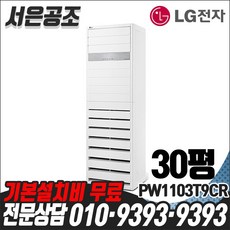 기본설치비 무료 LG전자 휘센 30평형 PW1103T9CR 스탠드 냉난방기