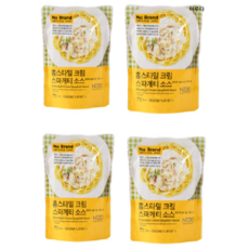 노브랜드 홈스타일 크림 스파게티 소스 400g X 4개입, 4개