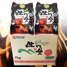 SN월드 캠핑 숯 바베큐참숯 산에숯 (2kg) 8개, 2kg