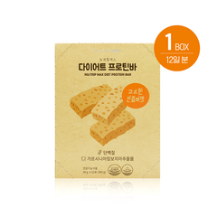 뉴트립 다이어트 프로틴바 1박스 12포 무설탕 115kcal 고소한 인절미맛, 30g, 12개 - 트립시