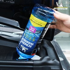 미쉐린 사계절 겨울 발수코팅 자동차 에탄올 워셔액 1.8L 1개