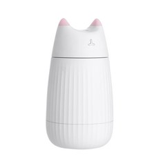 고양이 가습기 USB 야옹이 캠핑용 탁상용 사무실 원룸, 화이트