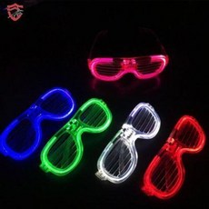 LED안경 선글라스 파티 번지점프 안경 LED 발광아이템 SF미래감각 레드바디바, 01 F36 블라인드 발광 아이웨어 색상 랜