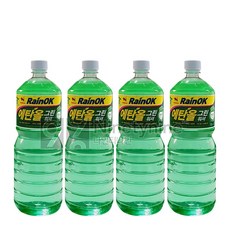 불스원 레인OK 에탄올 그린워셔액, 1.8L, 4개