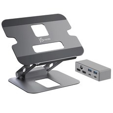 넥스트유 접이식 노트북 스탠드 거치대 USB 멀티허브 탑재 JTS427