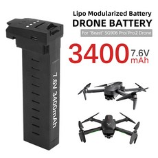 ZLRC GoolRC ZLL Beast SG906 PRO 2 RC 쿼드콥터 (한국어 설명서 포함), 3400mAh 배터리 1 개