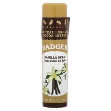 Badger 유기농 코코아 버터 립밤 바닐라 빈 7g(0.25oz), 1개, 7g