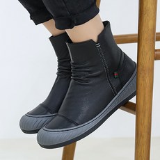 미들가죽부츠