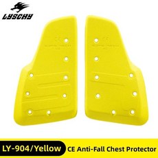 CE 레벨 1/2 보호 기어 오토바이 재킷 등 보호대 두꺼운 탄성 라이더 갑옷 가슴 척추 패드, Chest Pad Yellow