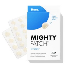 Mighty Patch Hero Cosmetics Invisible+ - Daytime Hydrocolloid Acne Pimple for Covering Zits and Blem, 1개