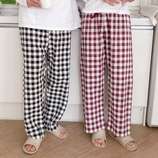 체크파자마바지