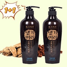 1+1 댕기머리 윤초 샴푸 탈모예방 한방농축원료 기능성샴푸 400ml*2개
