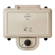 BRUNO 브루노 핫 샌드 메이커 스누피 귀까지 굽는 전기 더블 PEANUTS BOE069-ECRU, 1개