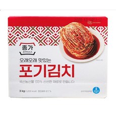 종가집 오래오래 맛있는 포기김치 (아이스박스포장 아이스팩무료), 3kg, 1개