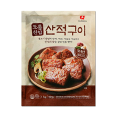 마니커 도톰한입 산적구이 1kg x 2개 국내산 돼지고기 술안주 간식 반찬