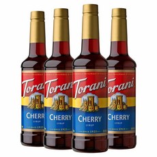 Torani 토라니 탕후루 모히또 체리 시럽 750mL (4세트), 4세트