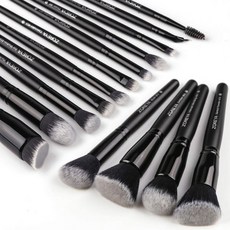 Zoreya 메이크업 브러쉬 15Pcs 메이크업 브러쉬 세트 프리미엄 합성 가부키 브러쉬 화장품 파운데이션 컨, 단일상품, 단일상품