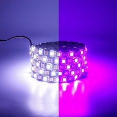 12V 차량용 플랙시블 LED바 6cm 화이트-핑크 모듈미포함 매장 실내 실외 가정 인테리어 LED 무드조명, 1개