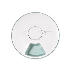 반려동물 자동 급식기 부분 제어 디지털 타이머 탈착식 개 미끄럼 방지 음성 건조 습식 급식 식사 트레이, green, 1개