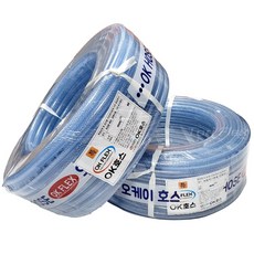 편사호스 6mm ~ 50mm X 45M / 90M / 펌프 동력 물 수도 고압 청소용, 1개