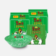 불타는 고추짜장/고추짬뽕/전용 그릇세트, 옵션1)고추짜장 8입+짜장그릇