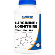 뉴트리코스트 L-아르기닌 + L-오르니틴 750mg 캡슐, 1개
