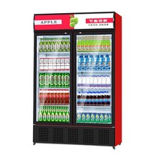 음료냉장고 업소용 쇼케이스 냉장형 2도어 양문형 술장고 608L