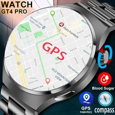 화웨이 워치 4 프로 NFC 스마트 GT4 GPS AMOLED 360x360 HD 화면 통화 IP68 방수 스마트워치 남성용, 1.Black NFC Watch 4 Pro
