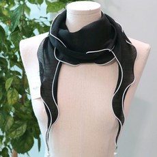 메리앤유 은은한 시스루원단 진주포인트 롱스카프