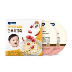 베베쿡 중기 한우사과죽 실온이유식 2p, 4개, 220g