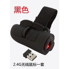 무선 핑거 마우스 손가락 컴퓨터 스마트폰 USB 소형, 블랙 무선(USB 포함)