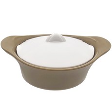미니킨 실리콘 이유식 찜기 국내생산 만능 스티머, 브라운베이지, 1개, 20.6cm