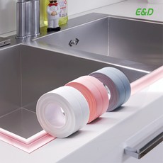 에브리데이 초강력 붙이는 곰팡이 테이프 3m 흰색 방수 화장실 주방 싱크대 욕실 실리콘, 그레이