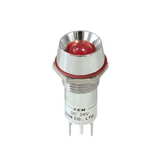 KEM 12V LED 인디케이터 일반휘도형 옐로우 12x28mm K LED소자(7702EA), 본상품선택 - led소자