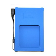골드핸즈 Manhattan USB 외장하드 케이스 2.5인치 실리콘 블루 외장하드케이스 wd외장하드, 단일 모델명/품번