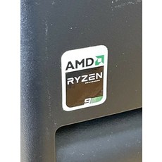 레트로 슬리퍼 AMD RYZEN 5 7 9 R5 R7 R9 프로세서 컴퓨터 케이스 배지 스티커 CPU 105311, AMD Ryzen 9 - White - amdryzen55600x