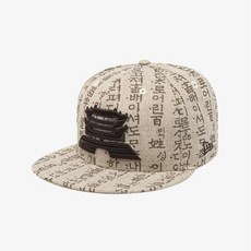 NEWERA 한글날 기념 서울 컬렉션 올오버 스냅백 오트밀 12718713