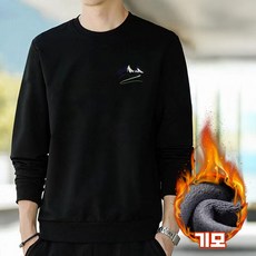 더블홈 마운틴 남자 겨울 기모 맨투맨 라운드티 보온 긴팔 티셔츠
