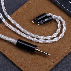 Openheart 8 코어 실버 도금 구리 이어폰 케이블 교체 3.5mm2.5mm4.4mm mmcx0.78 2pinqdc 밸런스 업그레이드 케이블, 1.2m, 3.5 0.78-2핀