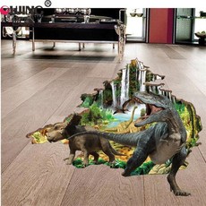10 스타일 아이를위한 3D 쥬라기 공원 공룡 벽 스티커 아기 소년 방 벽지 홈 장식 자기 접착 층 PVC 아트 벽화|벽걸이 스티커|, 60cm     90cm(A2)